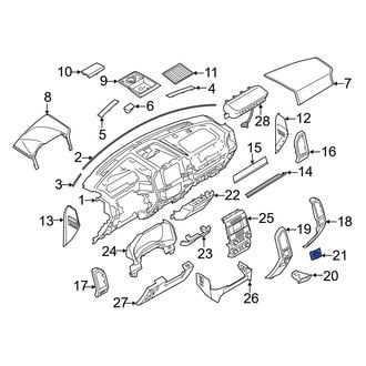 Ford OE - Instrument Panel Coin Holder