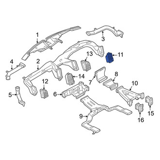 Ford OE - Right Outer Dashboard Air Vent