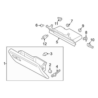 Ford OE - Instrument Panel - Glove Box