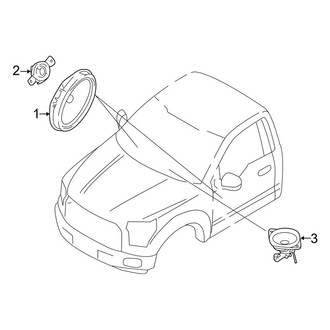 Ford OE - Instrument Panel - Sound System (Speakers), (Regular Cab)