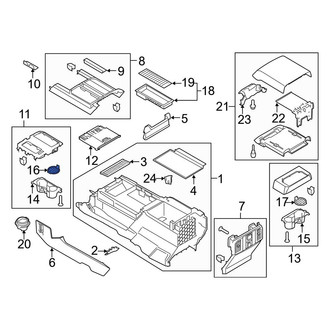 Ford OE - Front Console Mat
