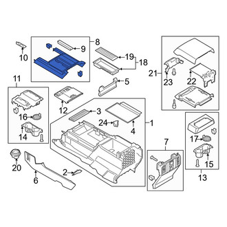 Ford OE - Front Console Trim Panel