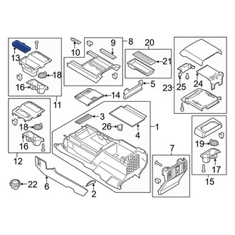 Ford OE - Front Console Mat