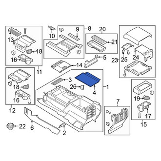 Ford OE - Front Console Mat