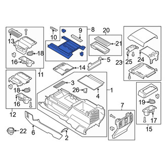 Ford OE - Front Console Trim Panel