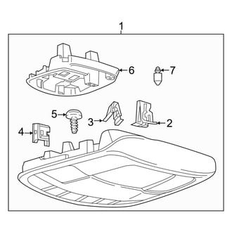 Ford OE - Overhead Console (With Medium Length Console), (King Ranch / Lariat / Limited / Platinum / Police Responder / SSV / XL / XLT)