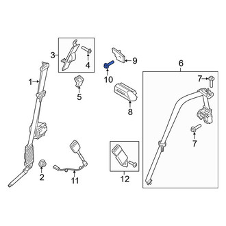 Ford OE - Front Child Restraint Anchor Plate Bolt