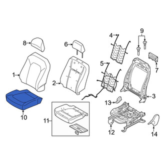 Ford OE - Front Left Seat Cover