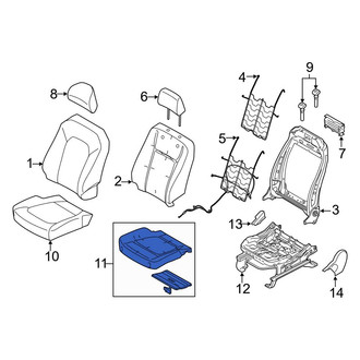 Ford OE - Front Left Seat Cushion Pad