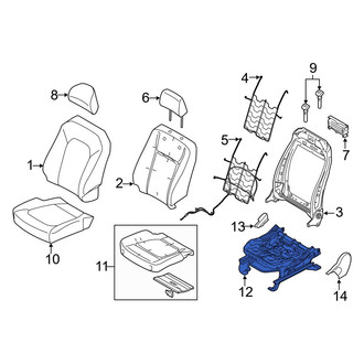 Ford OE - Front Left Seat Track