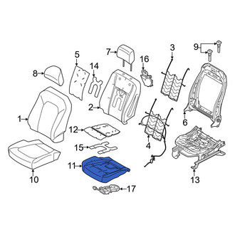Ford OE - Front Left Seat Cushion Pad