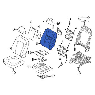 Ford OE - Front Left Seat Back Cushion