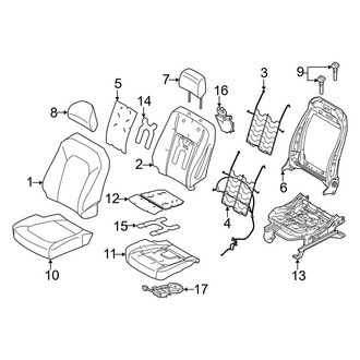Ford OE - Seats & Tracks - Front Seat Components (Captain Chair)