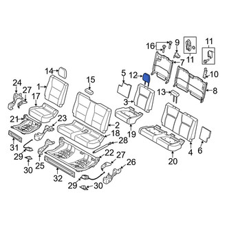 Ford OE - Rear Left Headrest
