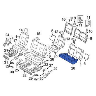 Ford OE - Rear Left Seat Cushion Foam