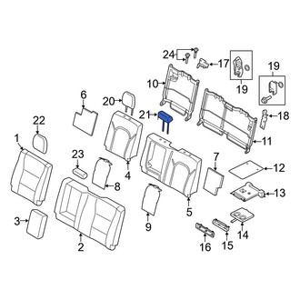 Ford OE - Rear Center Headrest
