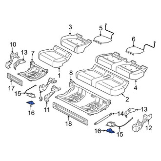 Ford OE - Rear Folding Seat Latch Release Handle Bezel