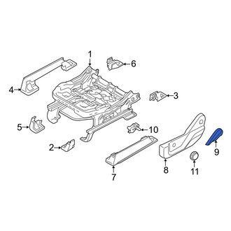 Ford OE - Front Left Seat Back Recliner Adjustment Handle