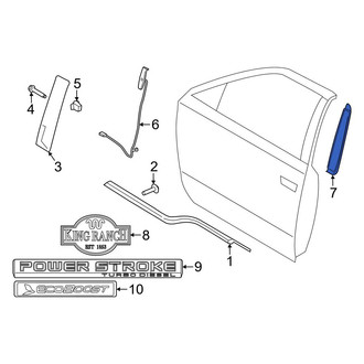Ford OE - Right Body C-Pillar Molding