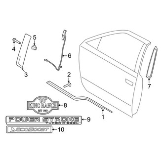 Ford OE - Front Door - Exterior Trim