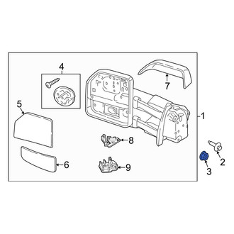 Ford OE - Door Mirror Nut