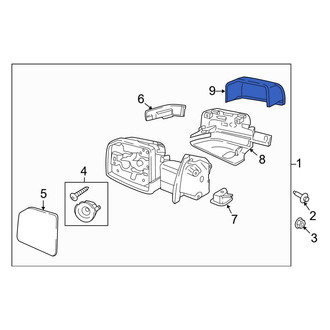Ford OE - Front Right Door Mirror Cover