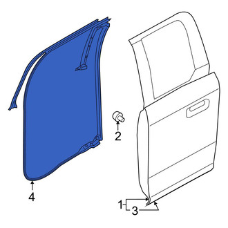 Ford OE - Rear Left Door Seal