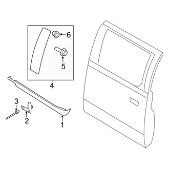 Ford OE - Rear Door - Exterior Trim (SuperCab)