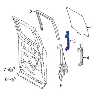 Ford OE - Rear Right Window Regulator Rail