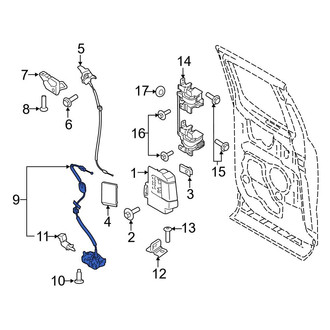 Ford OE - Front Right Door Latch Assembly