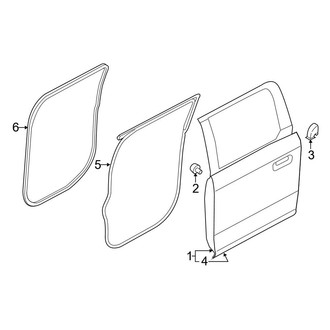 Ford OE - Rear Door - Door & Components (SuperCrew)