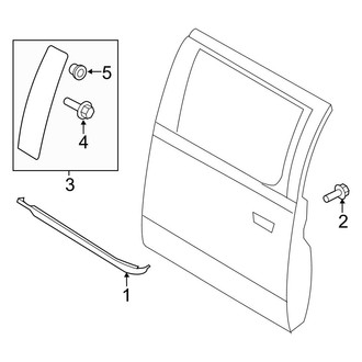 Ford OE - Rear Door - Exterior Trim (SuperCrew)