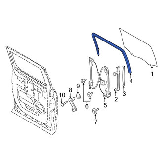 Ford OE - Rear Right Window Channel