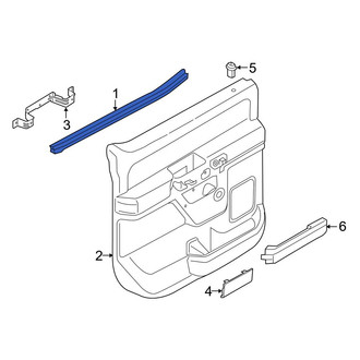 Ford OE - Rear Left Inner Door Window Belt Weatherstrip
