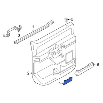 Ford OE - Rear Inner Door Interior Trim Panel Cap