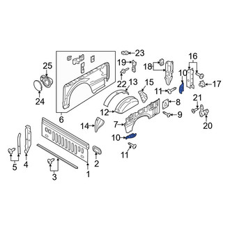 Ford OE - Rear Upper Tie Down Hook