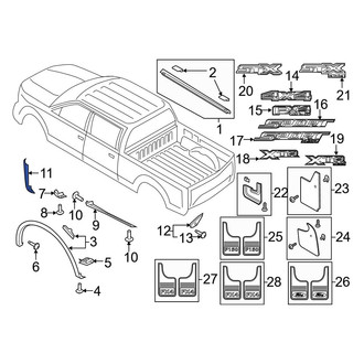 Ford OE - Rear Left Stone Guard