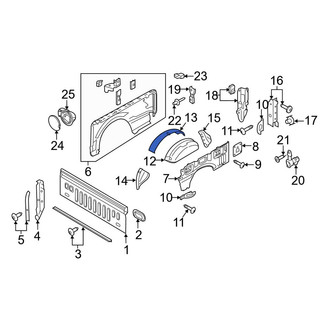 Ford OE - Rear Right Outer Wheel Housing Side Panel