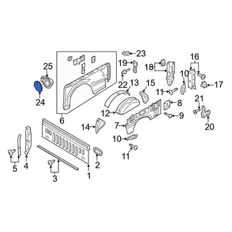 Ford OE - Rear Fuel Filler Door