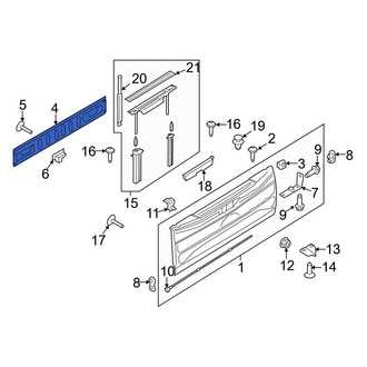 Ford OE - Rear Tailgate Gap Cover