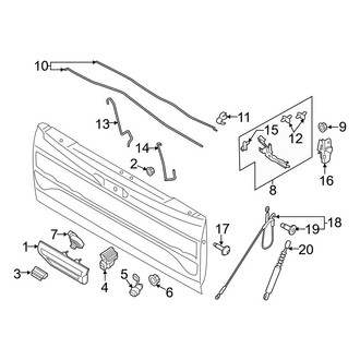 Ford OE - Tail Gate - Lock & Hardware