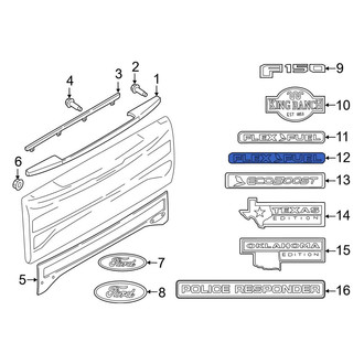 Ford OE - Rear Tailgate Emblem