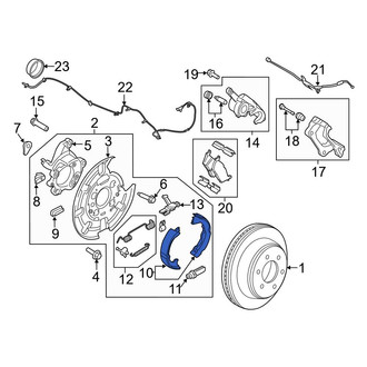 Ford OE - Rear Parking Brake Shoe