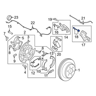 Ford OE - Rear Disc Brake Caliper Pin