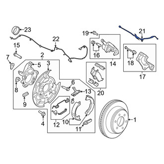 Ford OE - Rear Left Brake Hydraulic Hose