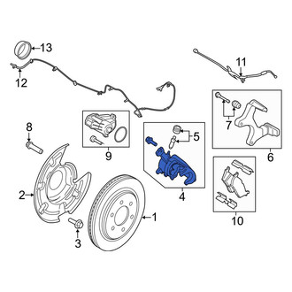 Ford OE - Rear Right Disc Brake Caliper