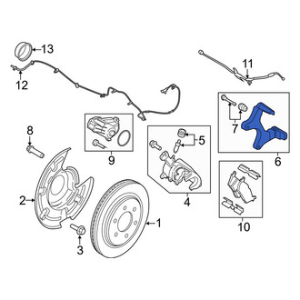 Ford OE - Rear Disc Brake Caliper Bracket