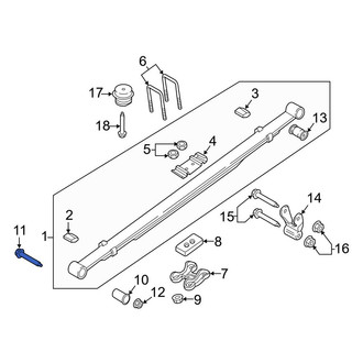 Ford OE - Leaf Spring Shackle Bolt