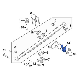Ford OE - Rear Leaf Spring Shackle