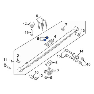 Ford OE - Leaf Spring Nut